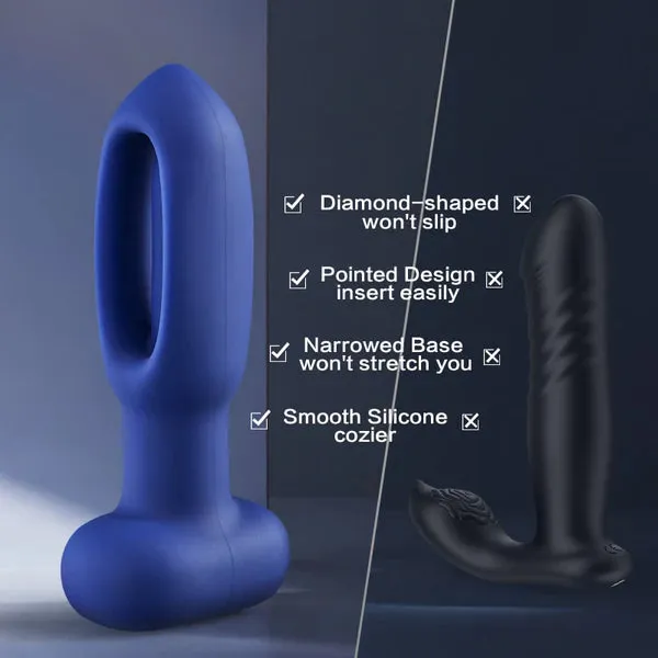 10 Tapping 10 vibrating Anal Therapy Toy with Remote Control