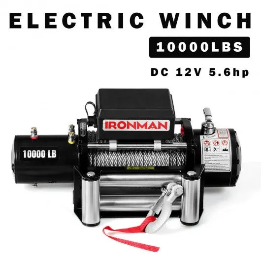 10000 lbs 12V Remote Control  Electric Recovery Winch