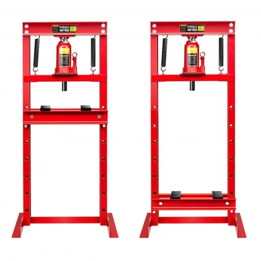 12-Ton H-Frame Plates Hydraulic Shop Press