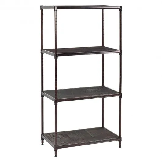 23" x 13" x 48" 4 Layer Steel Storage Rack Shelf Organizer