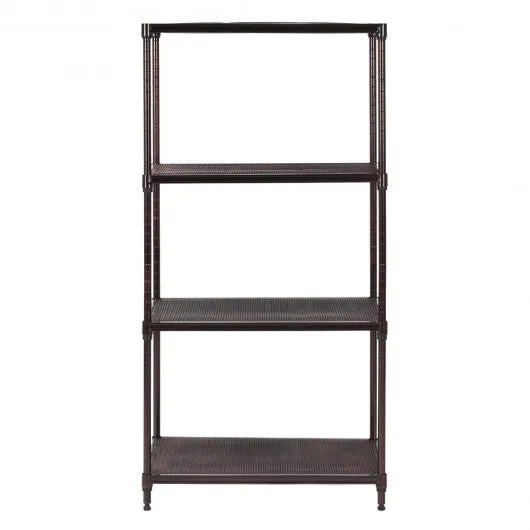 23" x 13" x 48" 4 Layer Steel Storage Rack Shelf Organizer