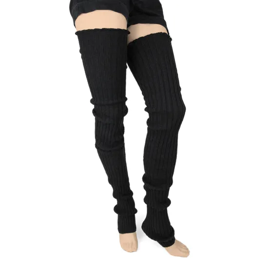 39" (Black) Super long Leg Warmers