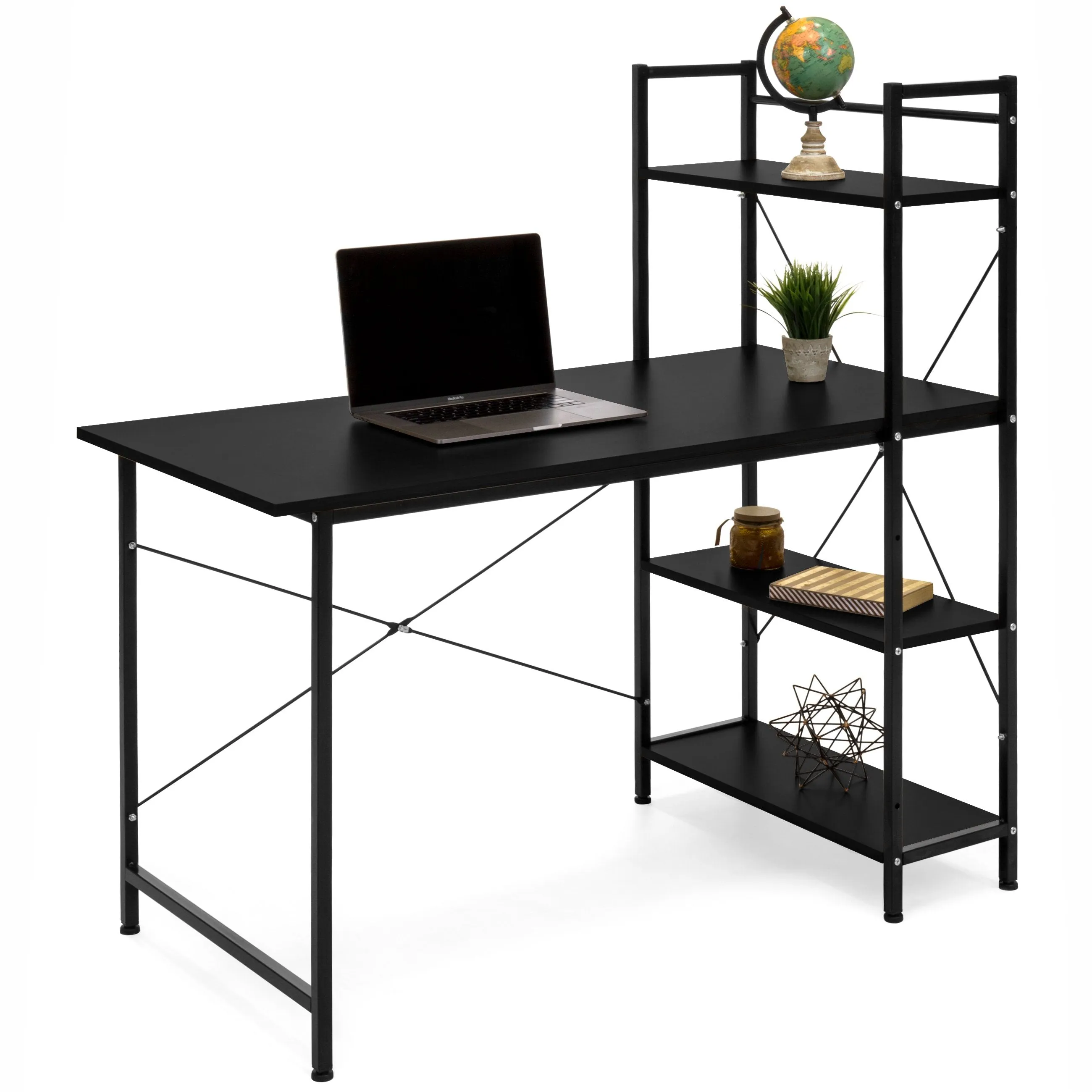 4-Tier Computer Desk Shelf Workstation