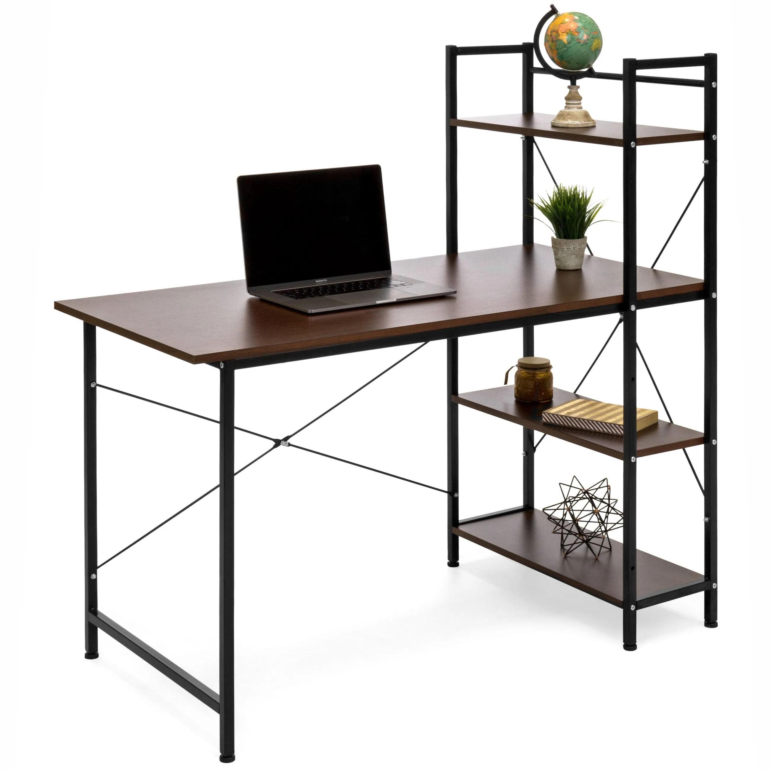 4-Tier Computer Desk Shelf Workstation