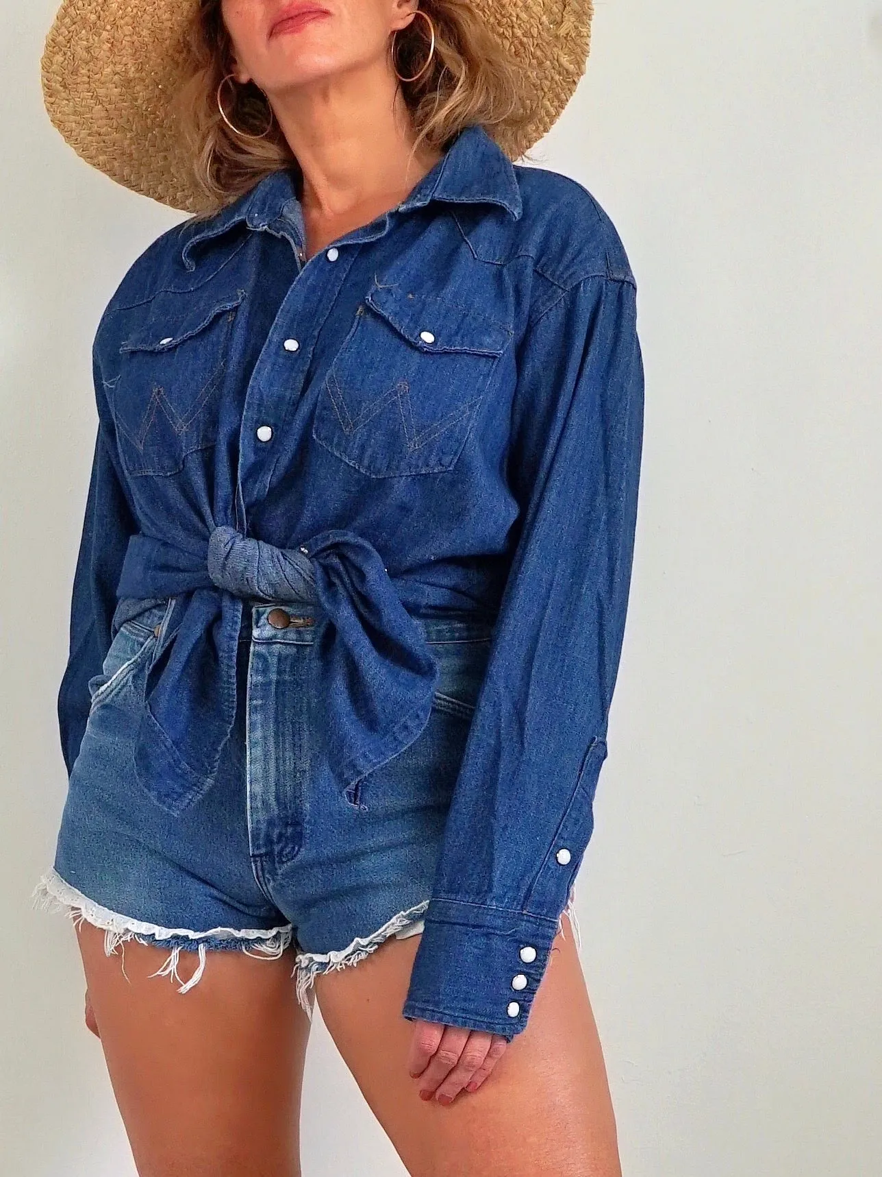 70's Wrangler Sanforized Denim Shirt