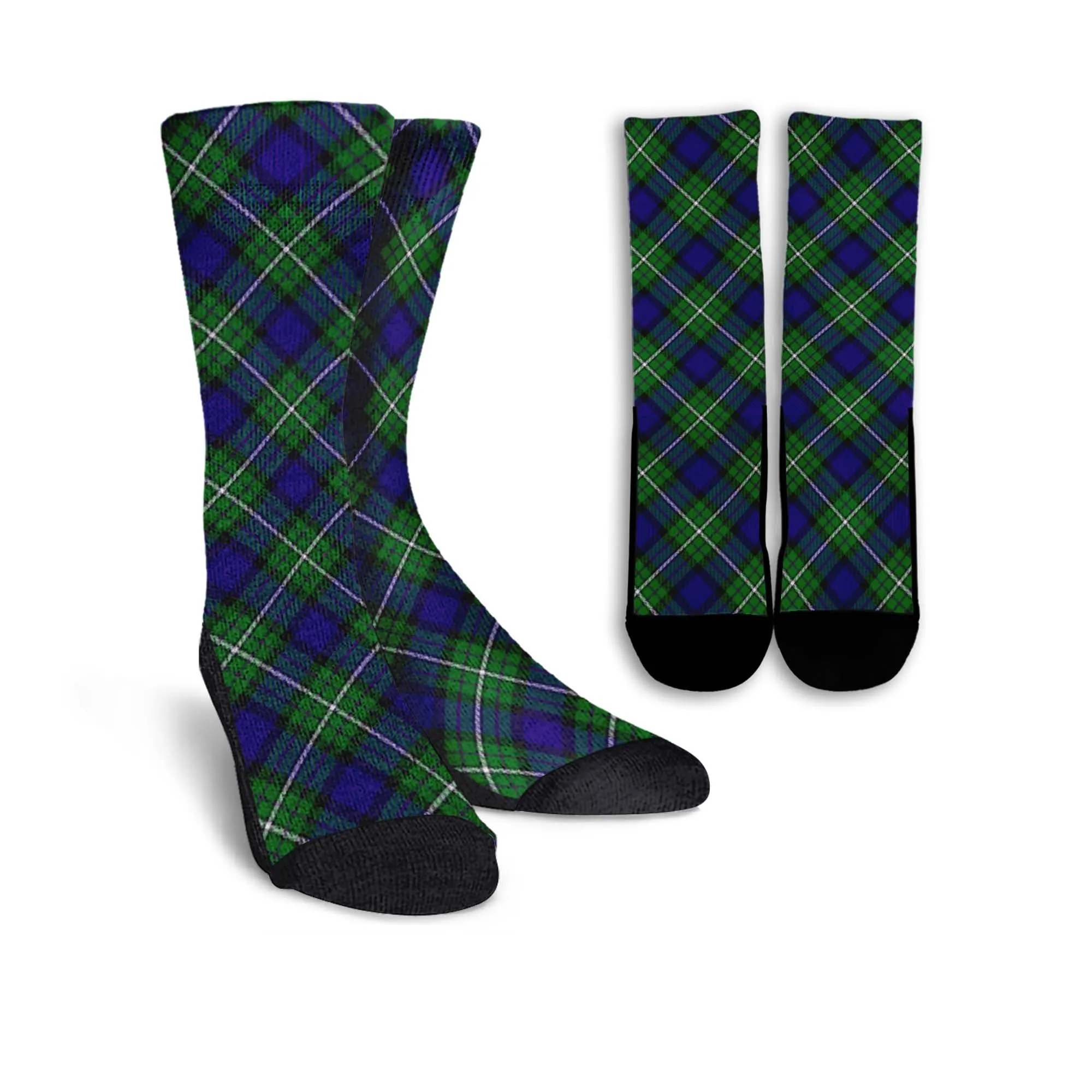 Alexander Tartan Crew Socks Cross Tartan Style