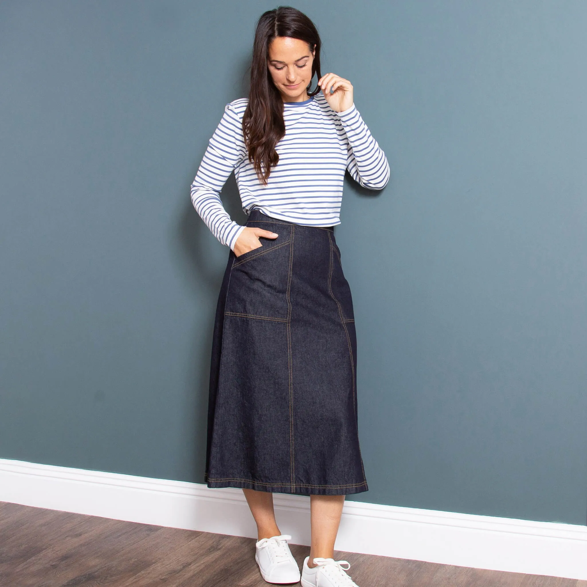 Allington denim skirt