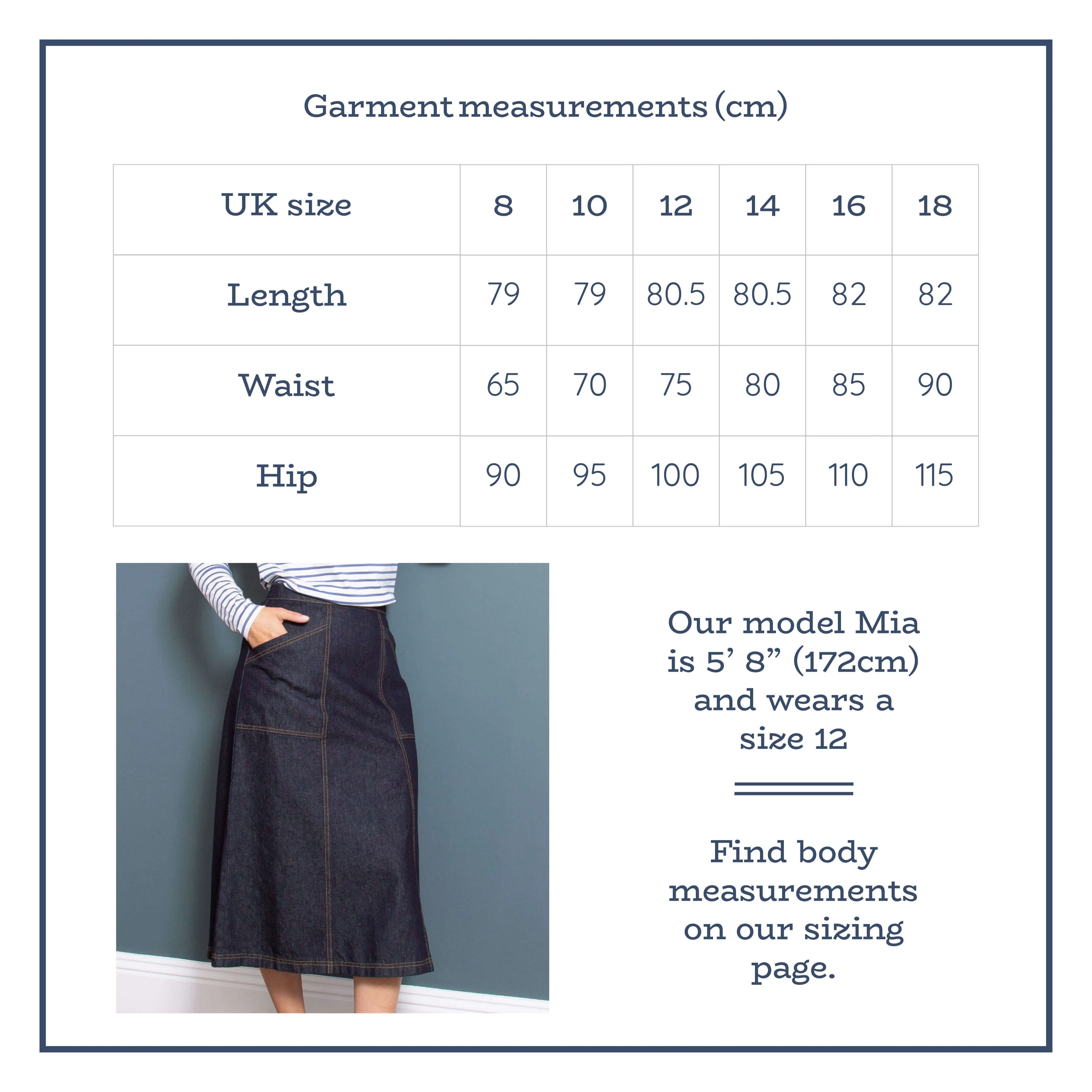 Allington denim skirt