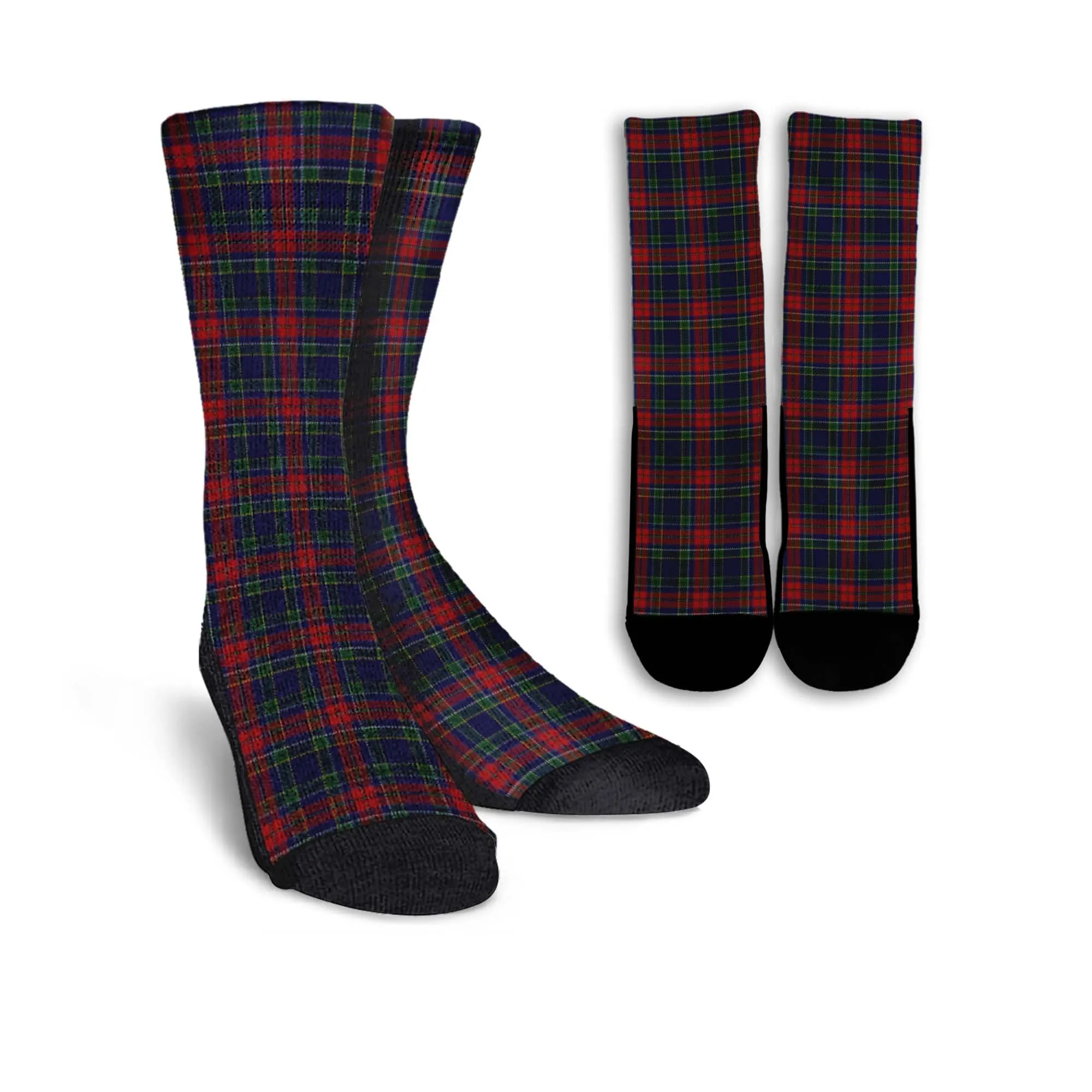 Allison Red Tartan Crew Socks