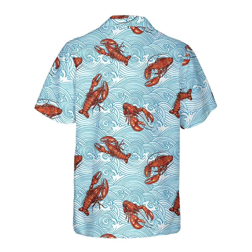 Aloha Lobster Hawaiian Shirt, Unique Lobster Shirt, Lobster Print Shirt For Adults