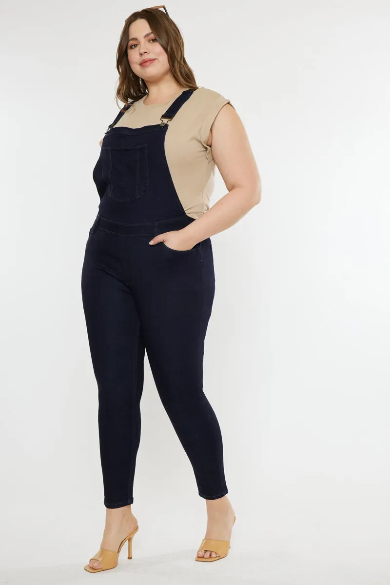 Angelica High Rise Overall Skinny Jeans (Plus Size)