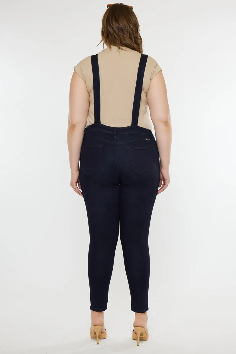 Angelica High Rise Overall Skinny Jeans (Plus Size)