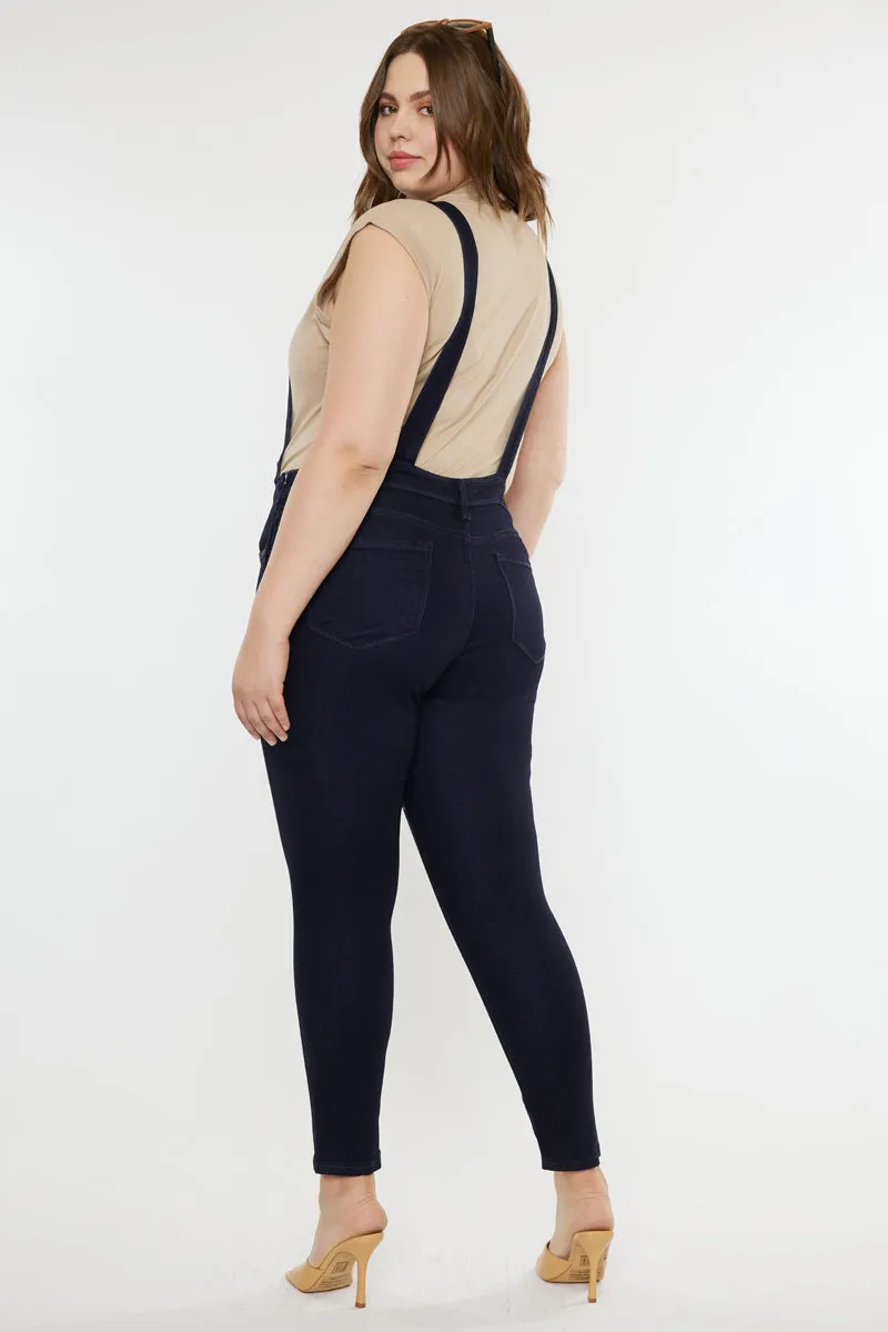 Angelica High Rise Overall Skinny Jeans (Plus Size)