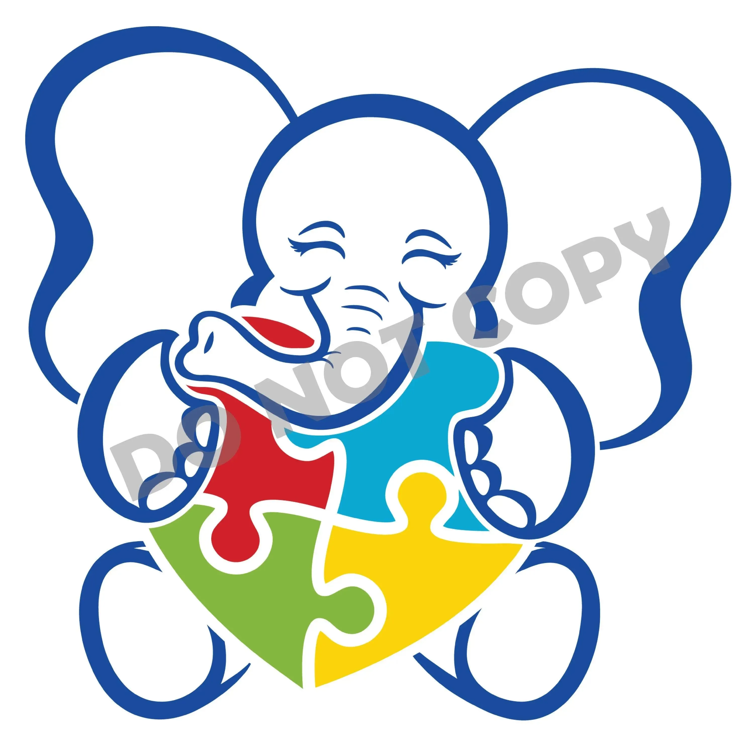 Autism Elephant - DTF Transfer