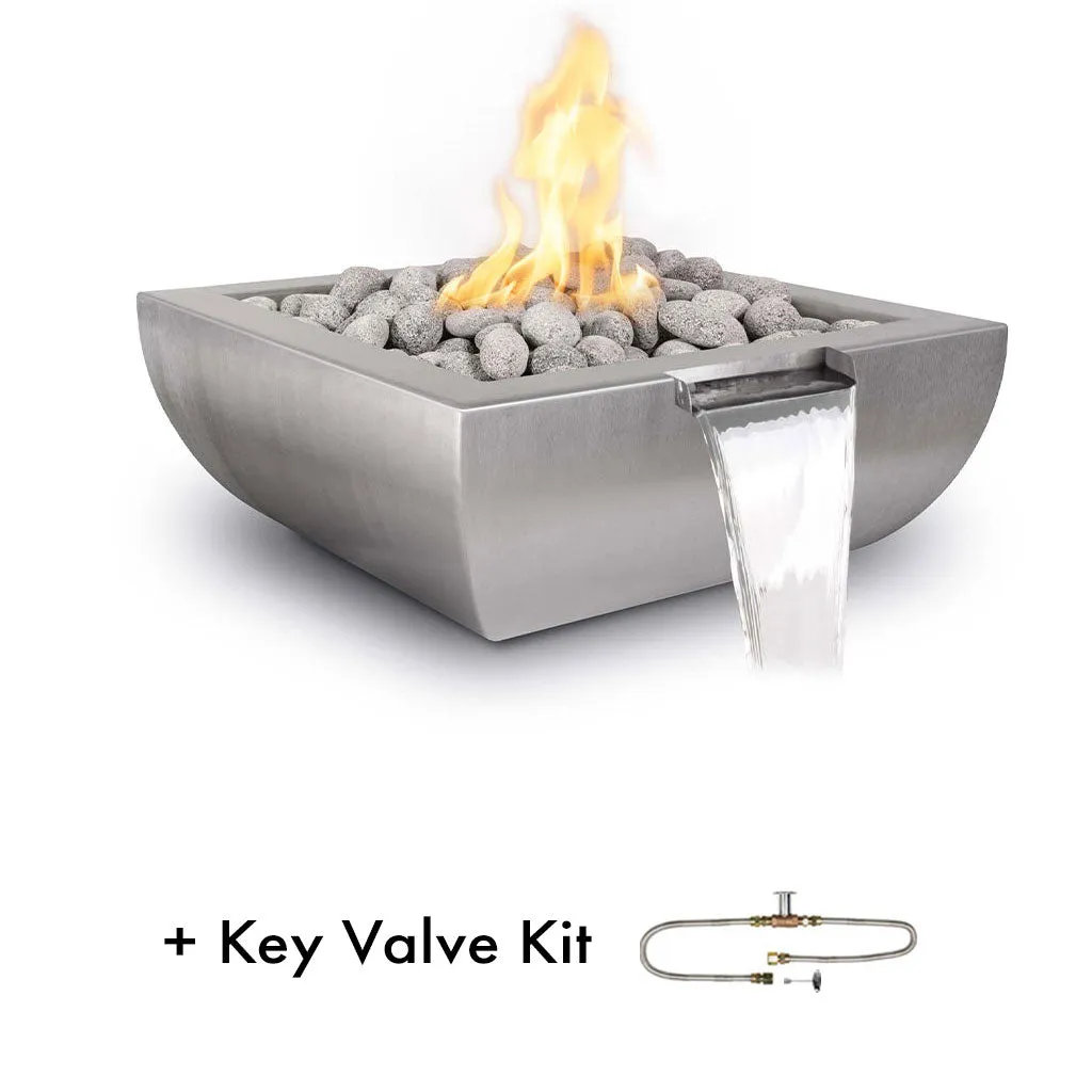 Avalon Stainless Steel Fire and Water Bowl - Pool Feature