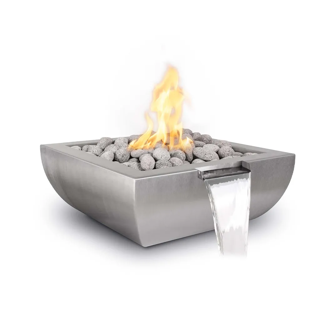 Avalon Stainless Steel Fire and Water Bowl - Pool Feature