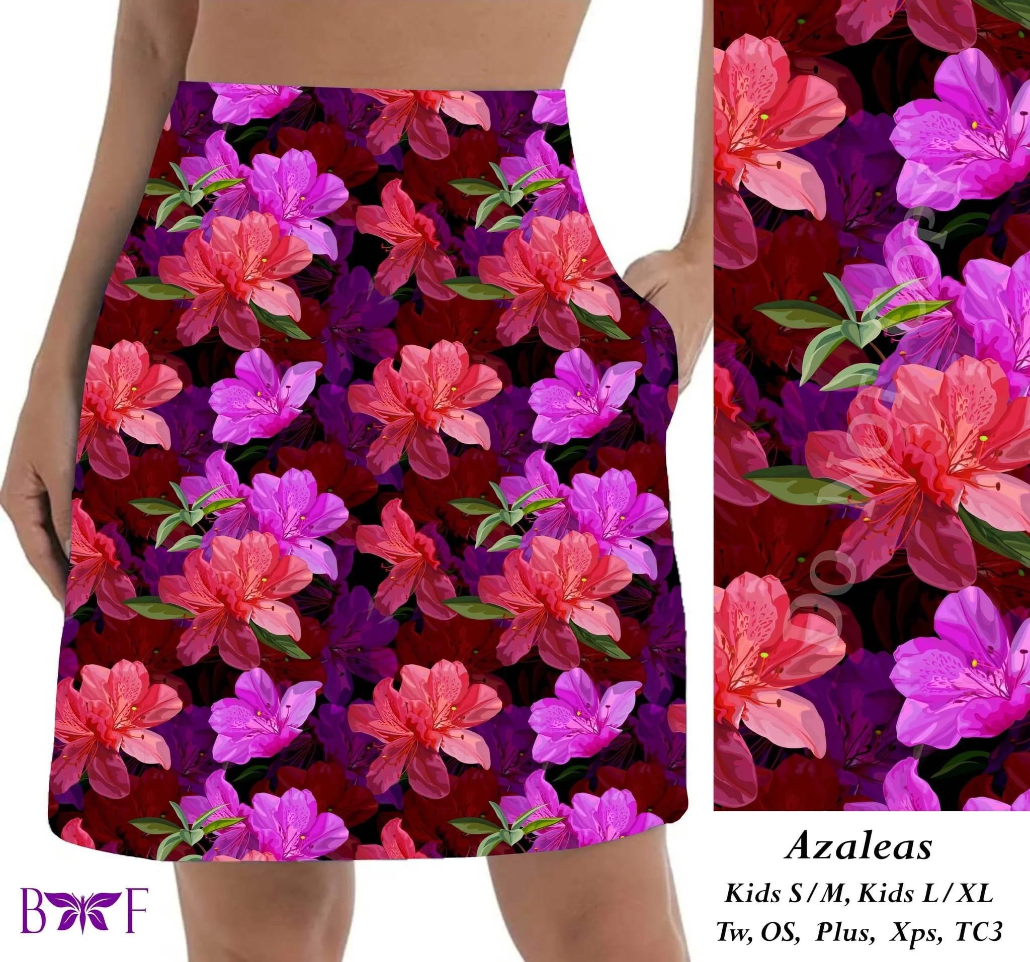 Azaleas - Floral Skort