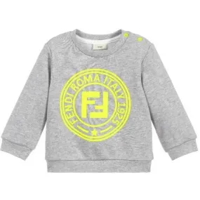 Baby Boys Grey Logo Sweatshirt