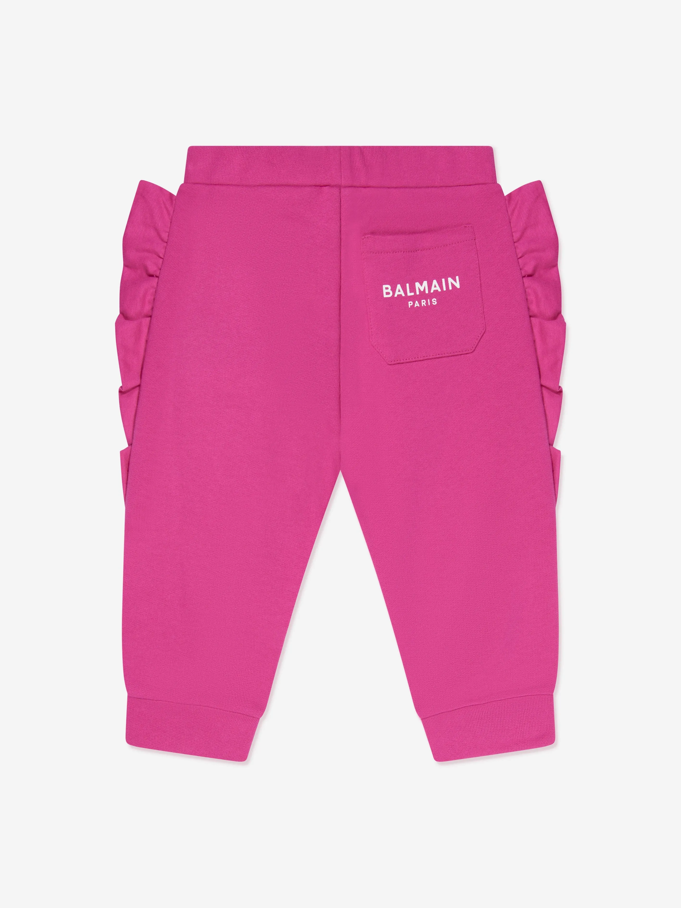 Balmain Baby Girls Ruffle Trim Sweatpants