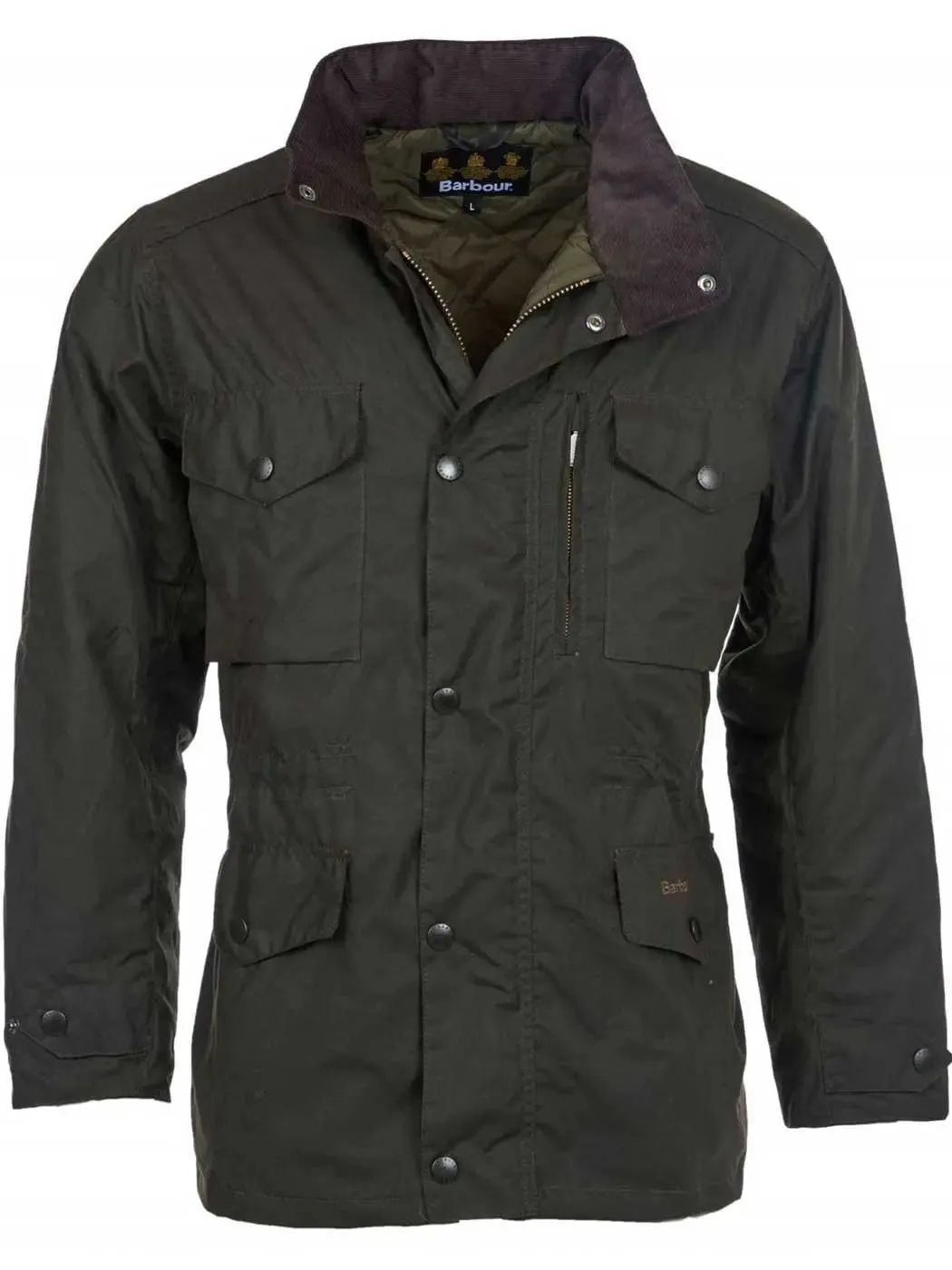 BARBOUR Sapper Wax Jacket - Mens - Olive