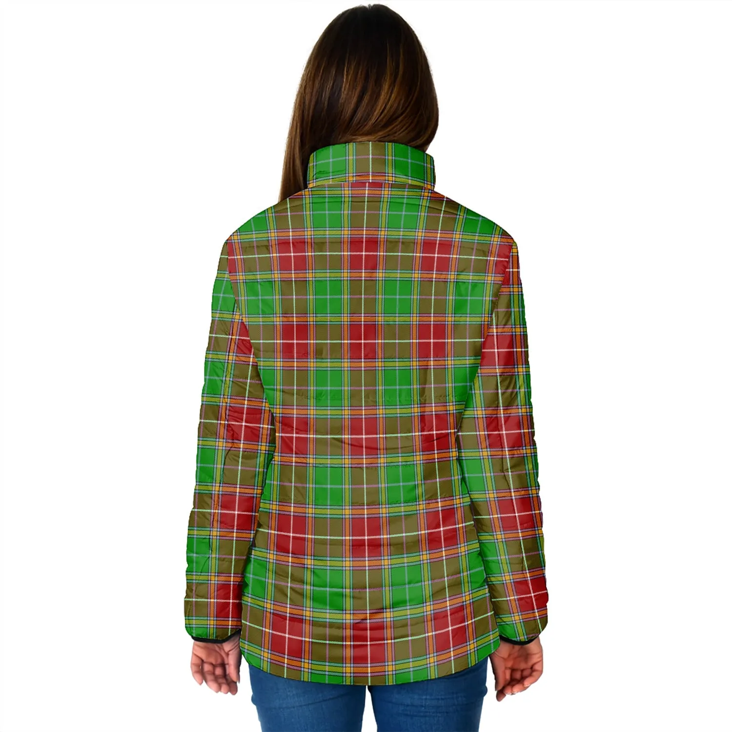 Baxter Modern Tartan Padded Jacket with Family Crest