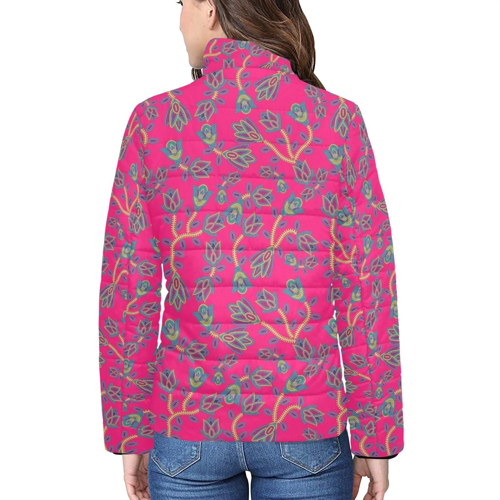 Beaded Lemonade Women's Stand Collar Padded Jacket