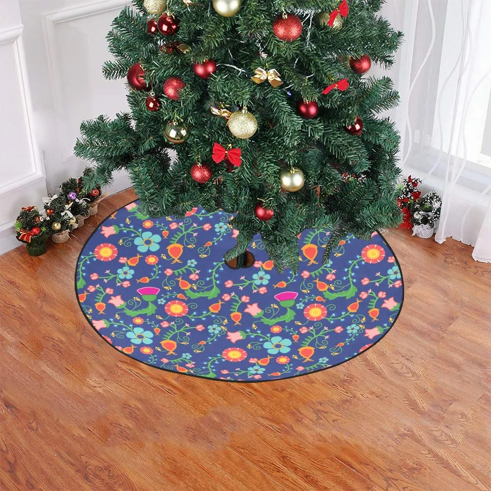 Bee Spring Twilight Christmas Tree Skirt 47" x 47"