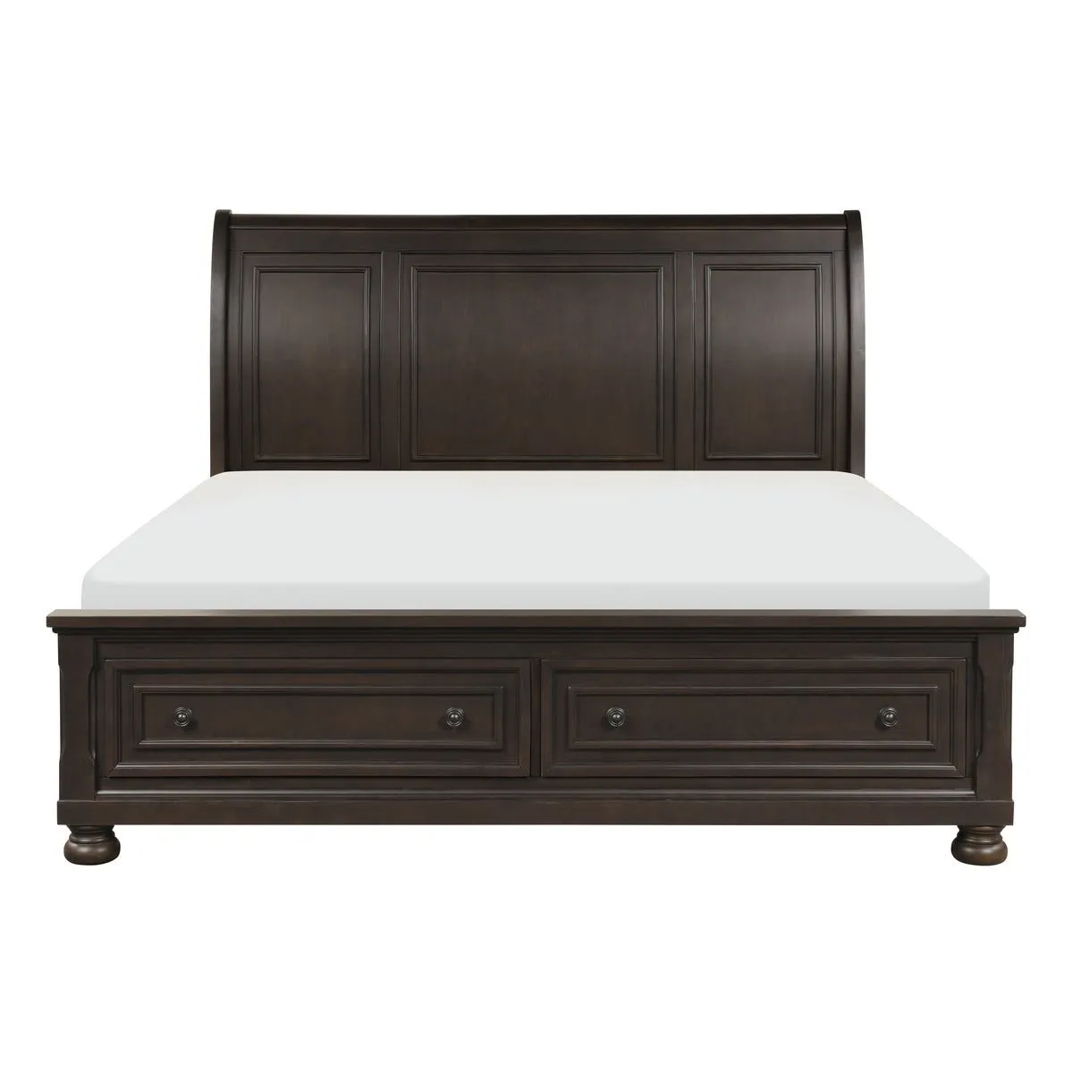 Begonia Queen Platform Bed with Footboard Storage