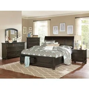 Begonia Queen Platform Bed with Footboard Storage