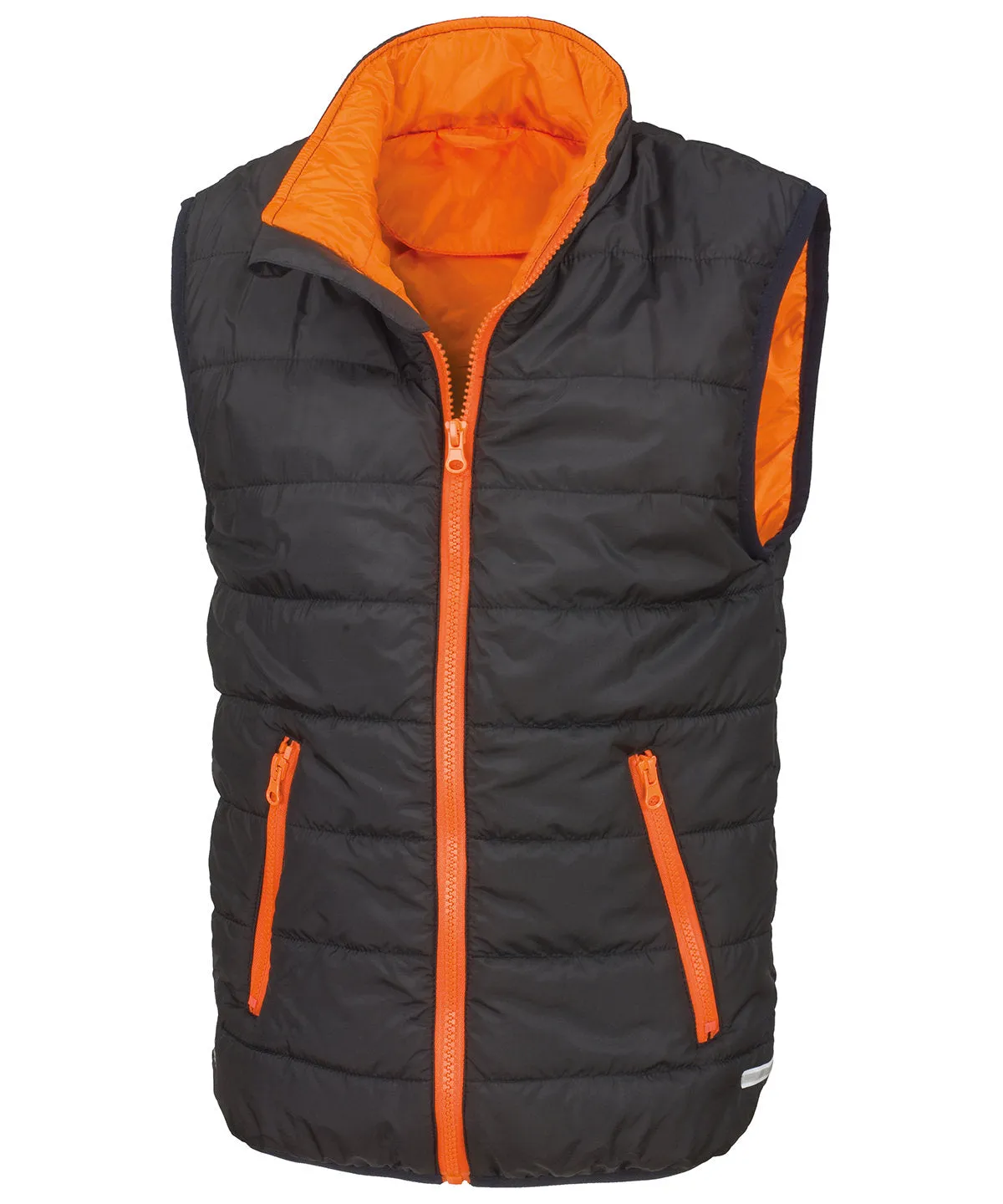 Black/Orange - Core junior bodywarmer