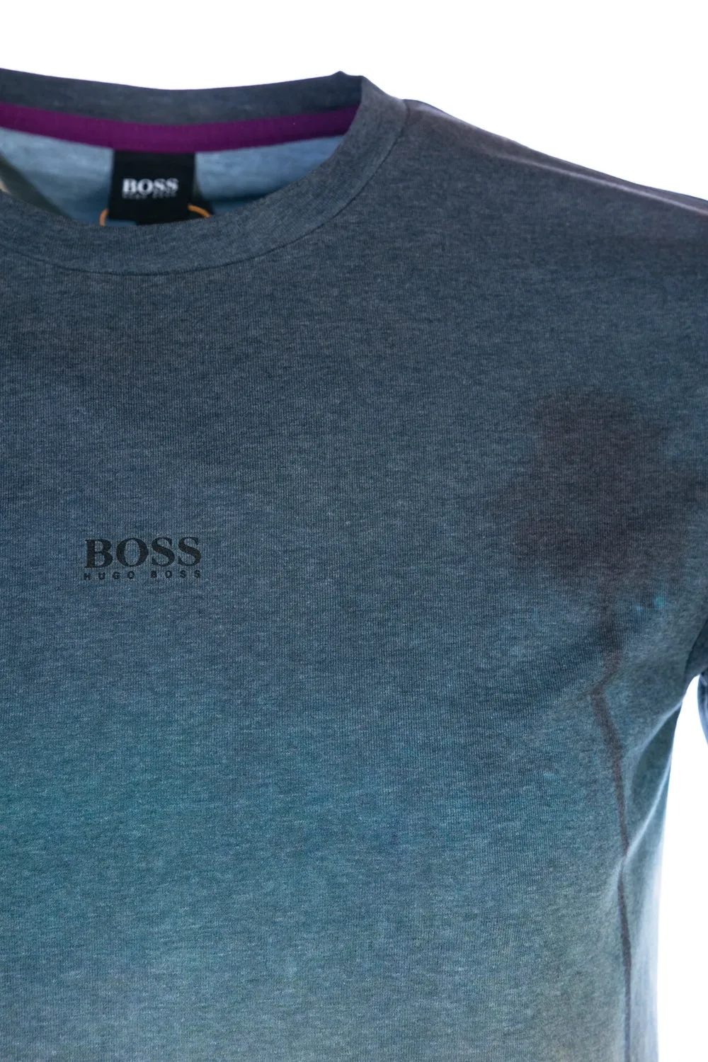 BOSS Tsunset T Shirt in Green & Orange