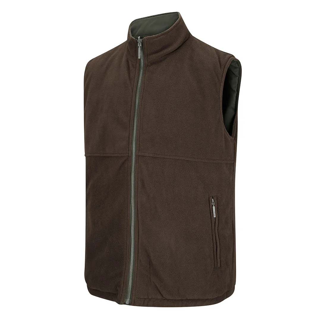 Breezer Bodywarmer - Loden/Coffee by Hoggs of Fife