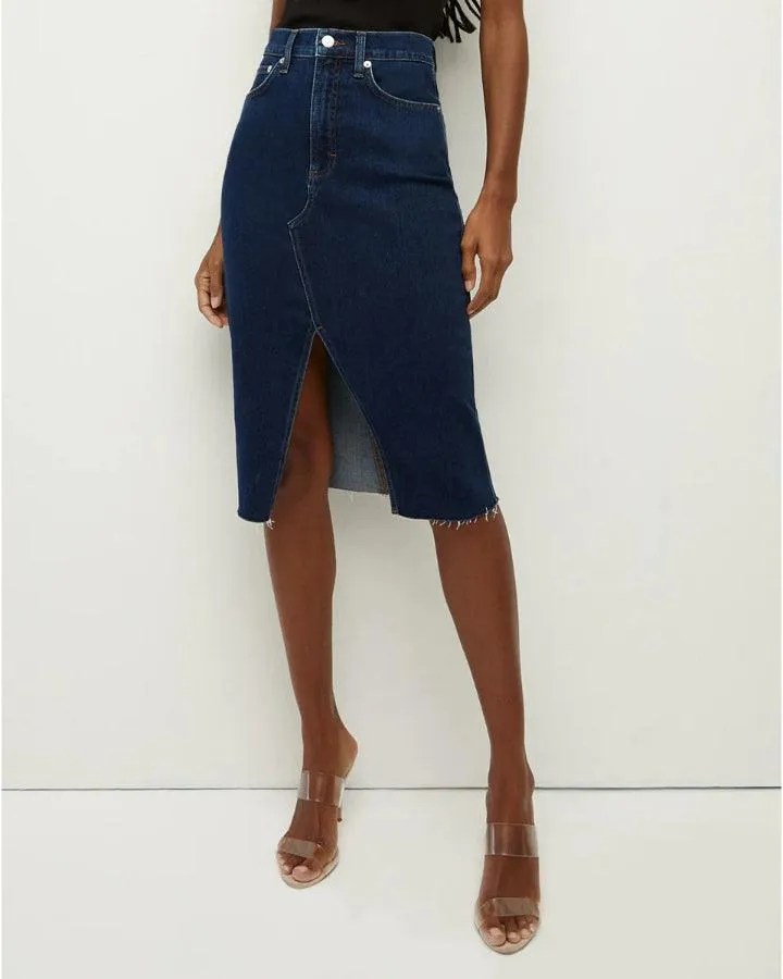 Breves Denim Midi Skirt