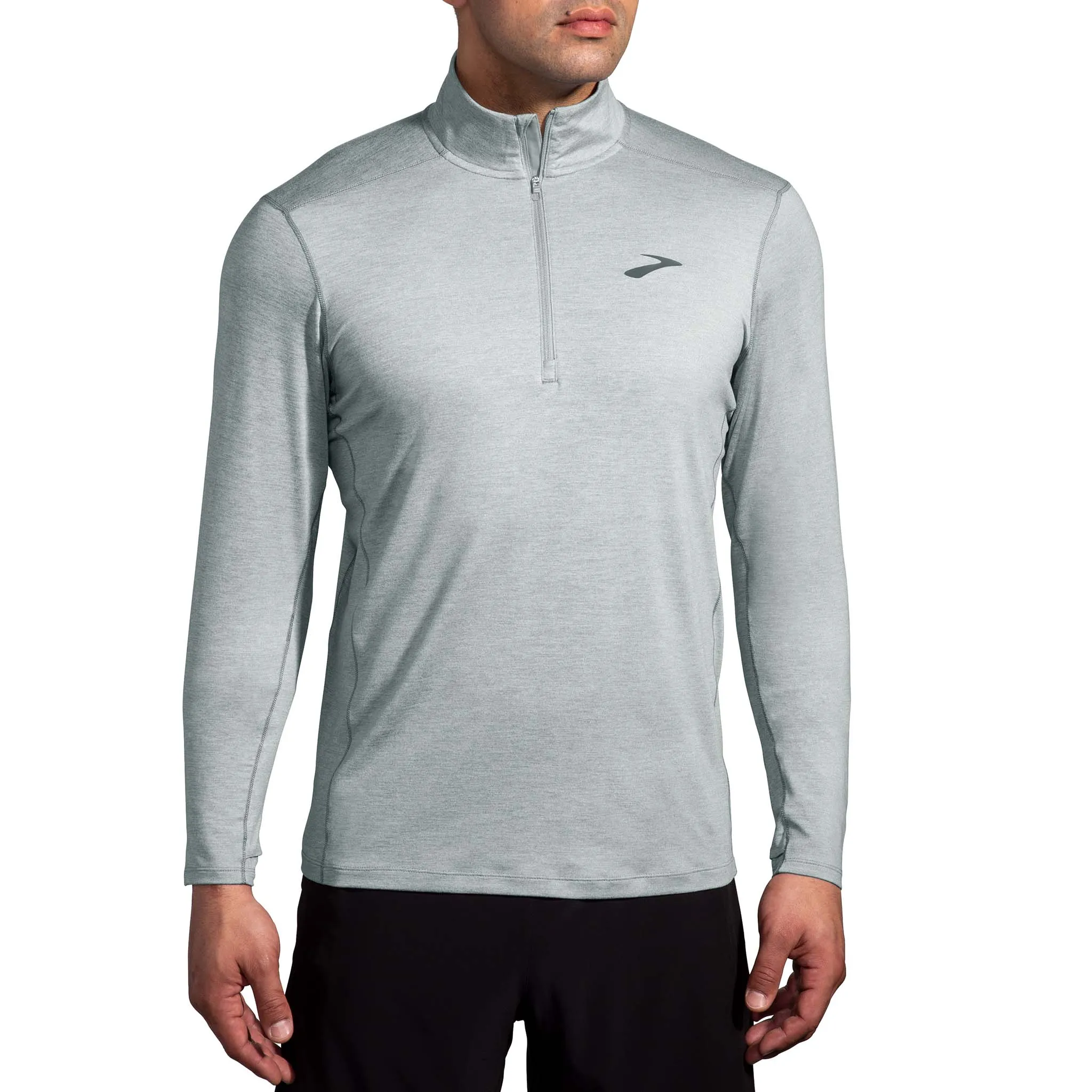 Brooks | Men's Dash 1/2 Zip 2.0 - Heather Stone