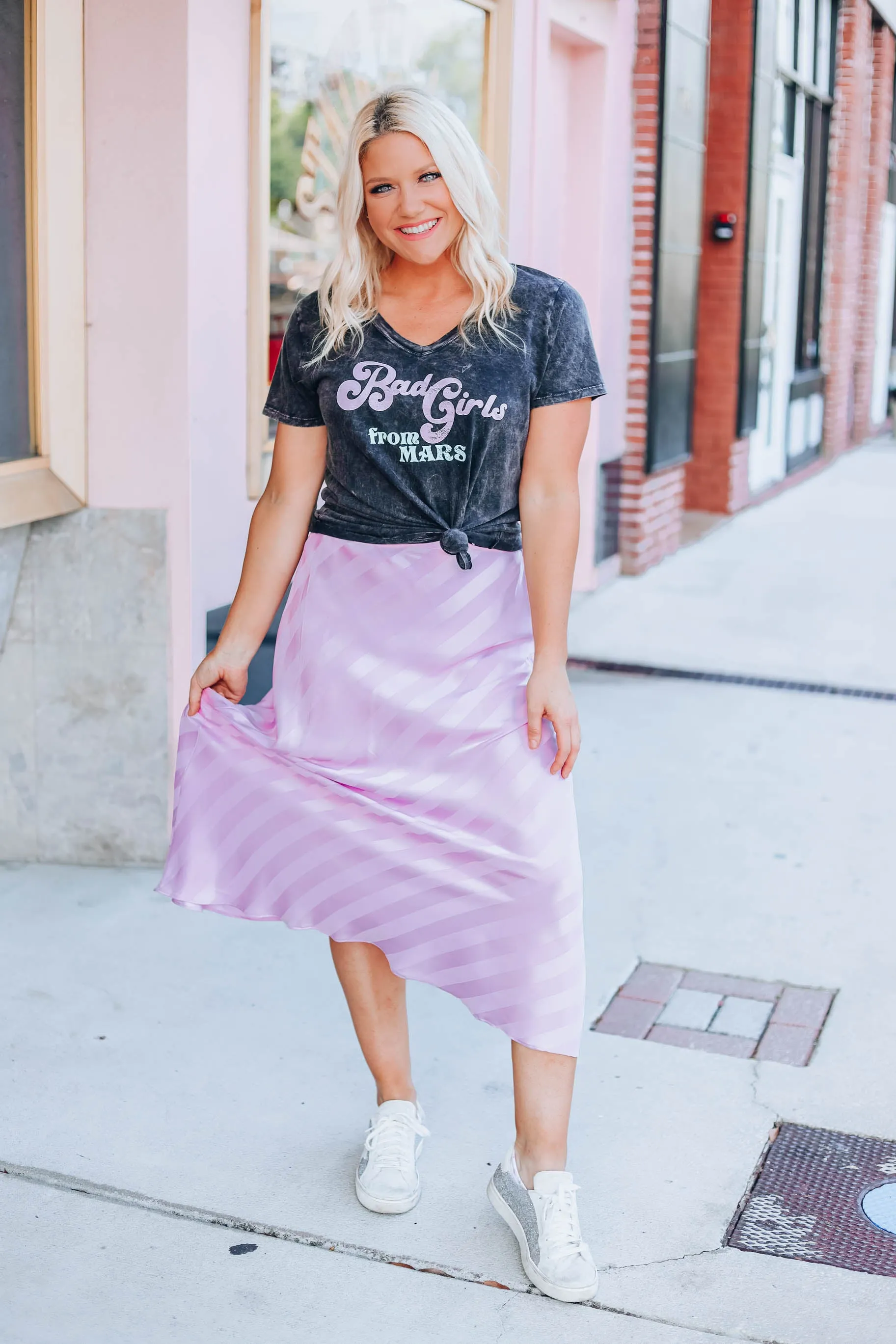 Brooks Midi Skirt - Lilac