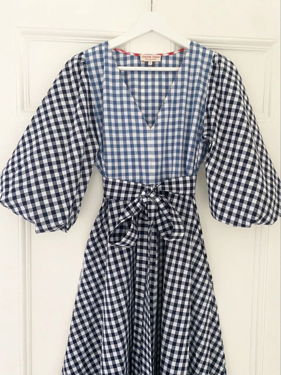 Carnival Dress in Gingham Blues