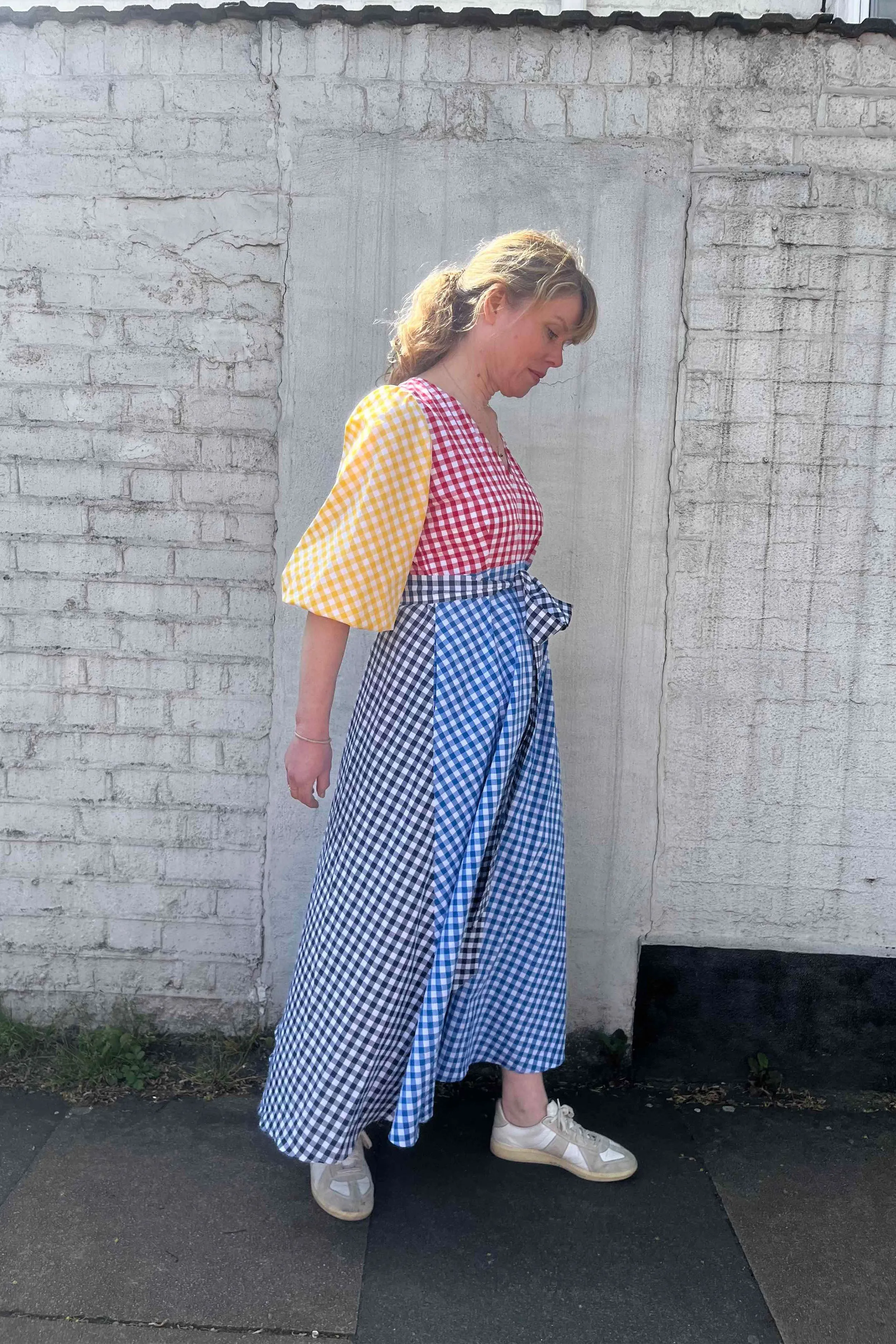 Carnival Dress in Mixed Gingham