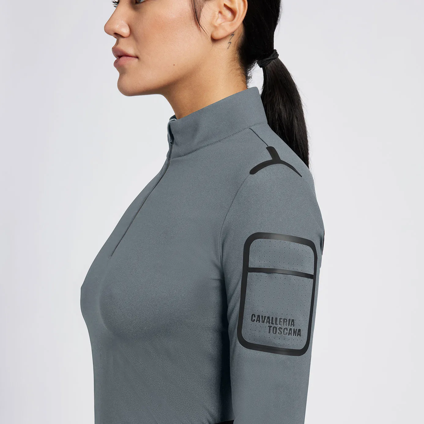 Cavalleria Toscana Jersey Fleece Base Layer - Stormy Grey