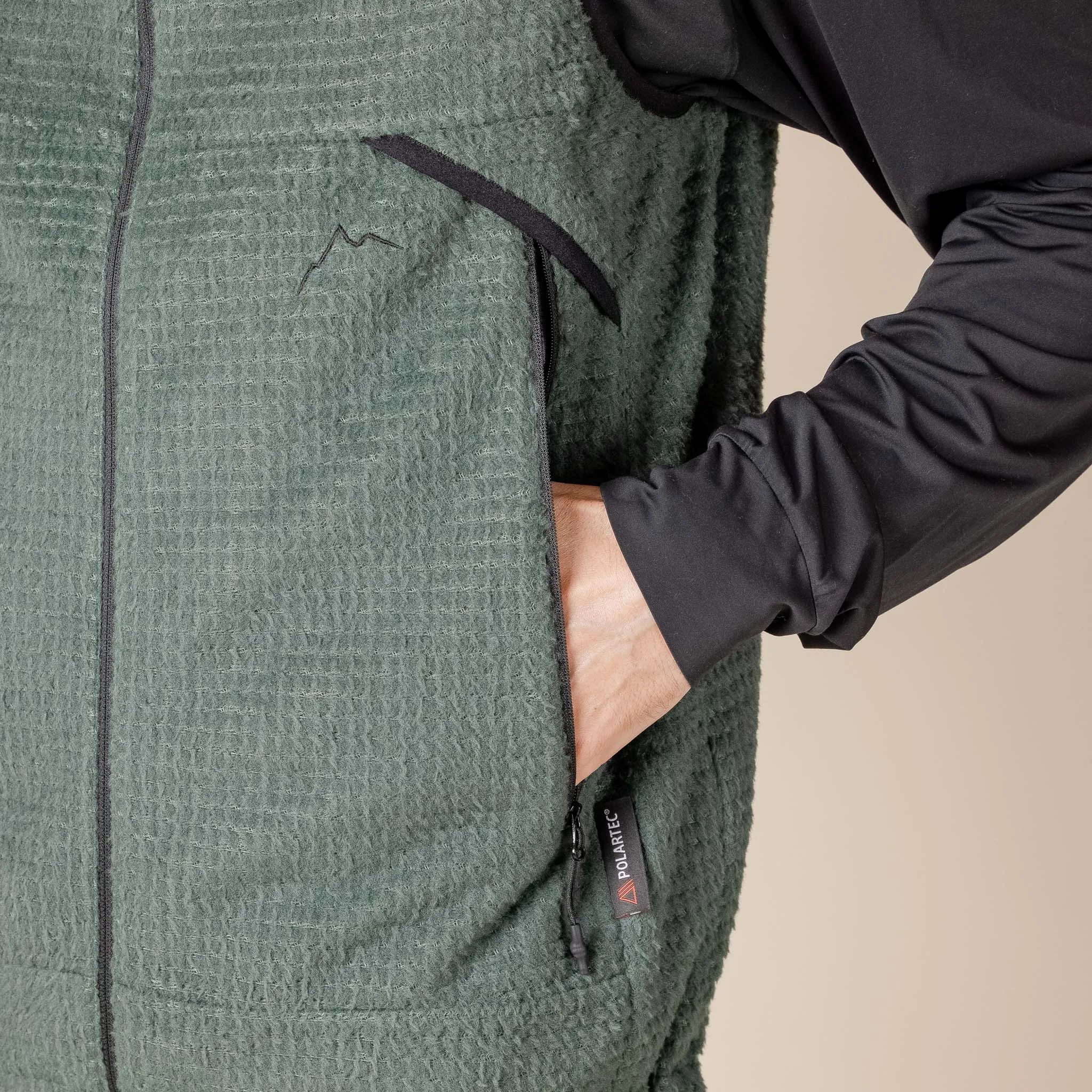 CAYL "Climb As You Love" - Polartec Alpha Zip Vest - Dark Green