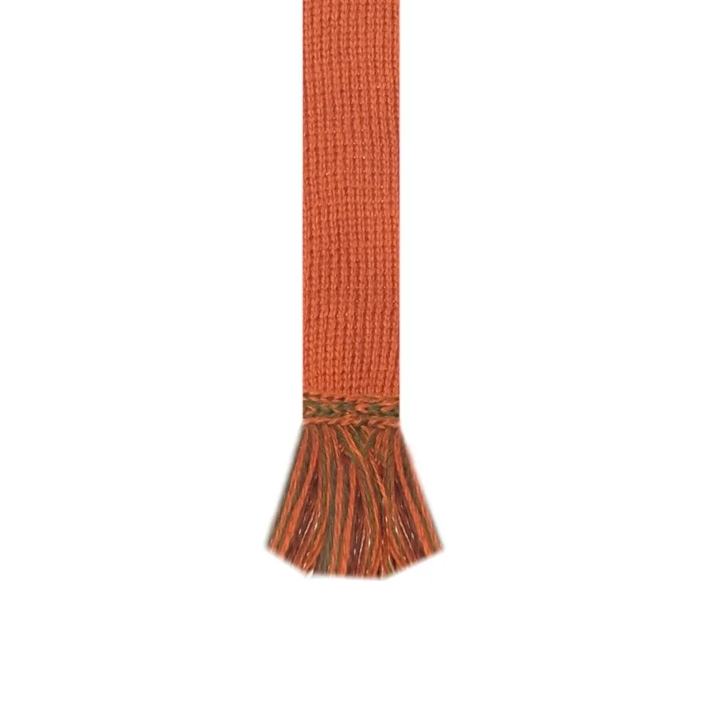 Chessboard Sock Burnt Orange   Garter Ties by House of Cheviot