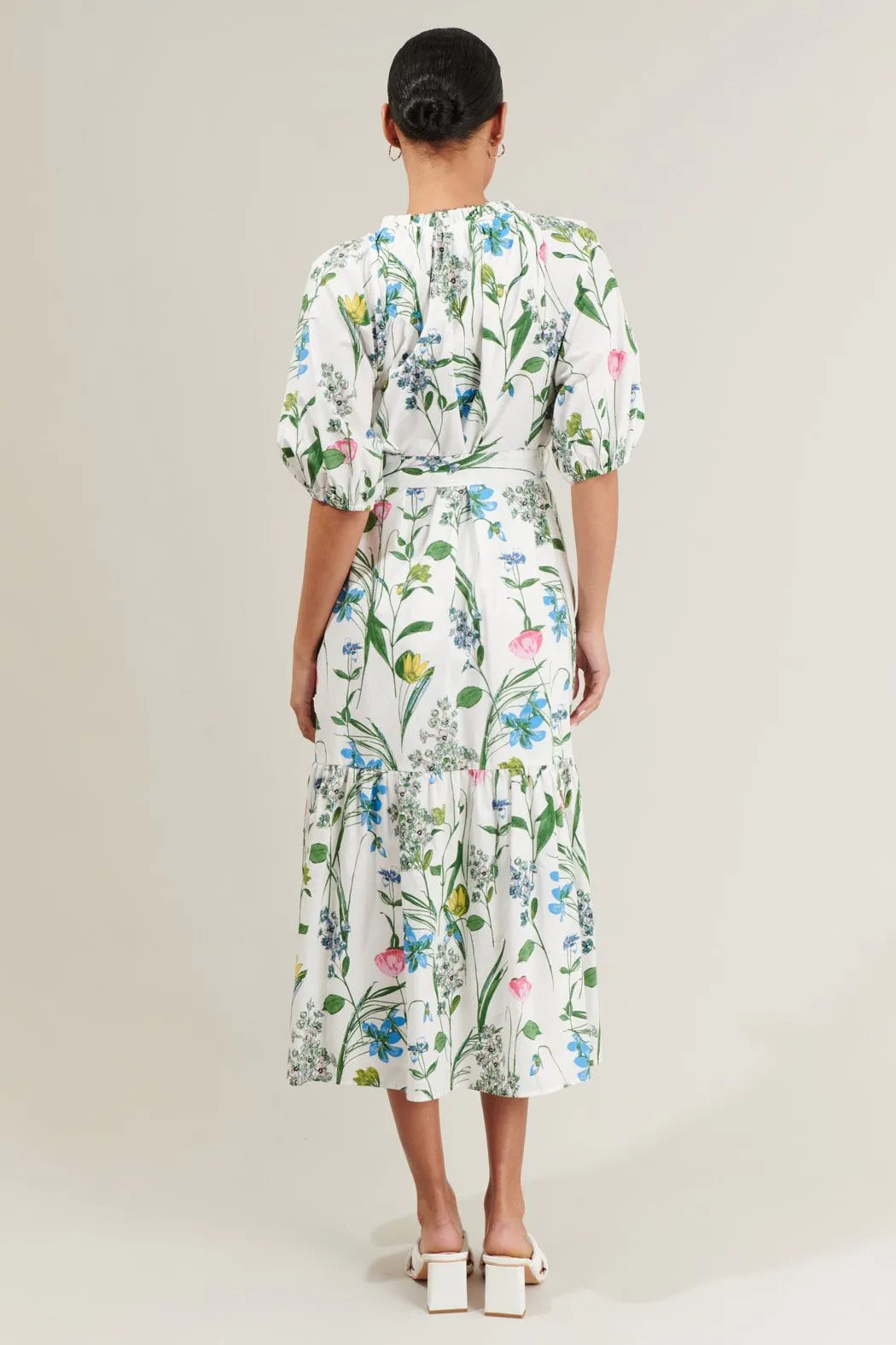 Clove Garden Floral Wynette Tiered Midi Dress