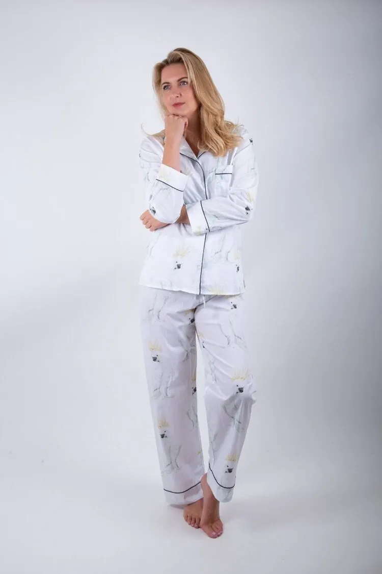 Cockatoo Print Pyjamas by Twenty Six Years