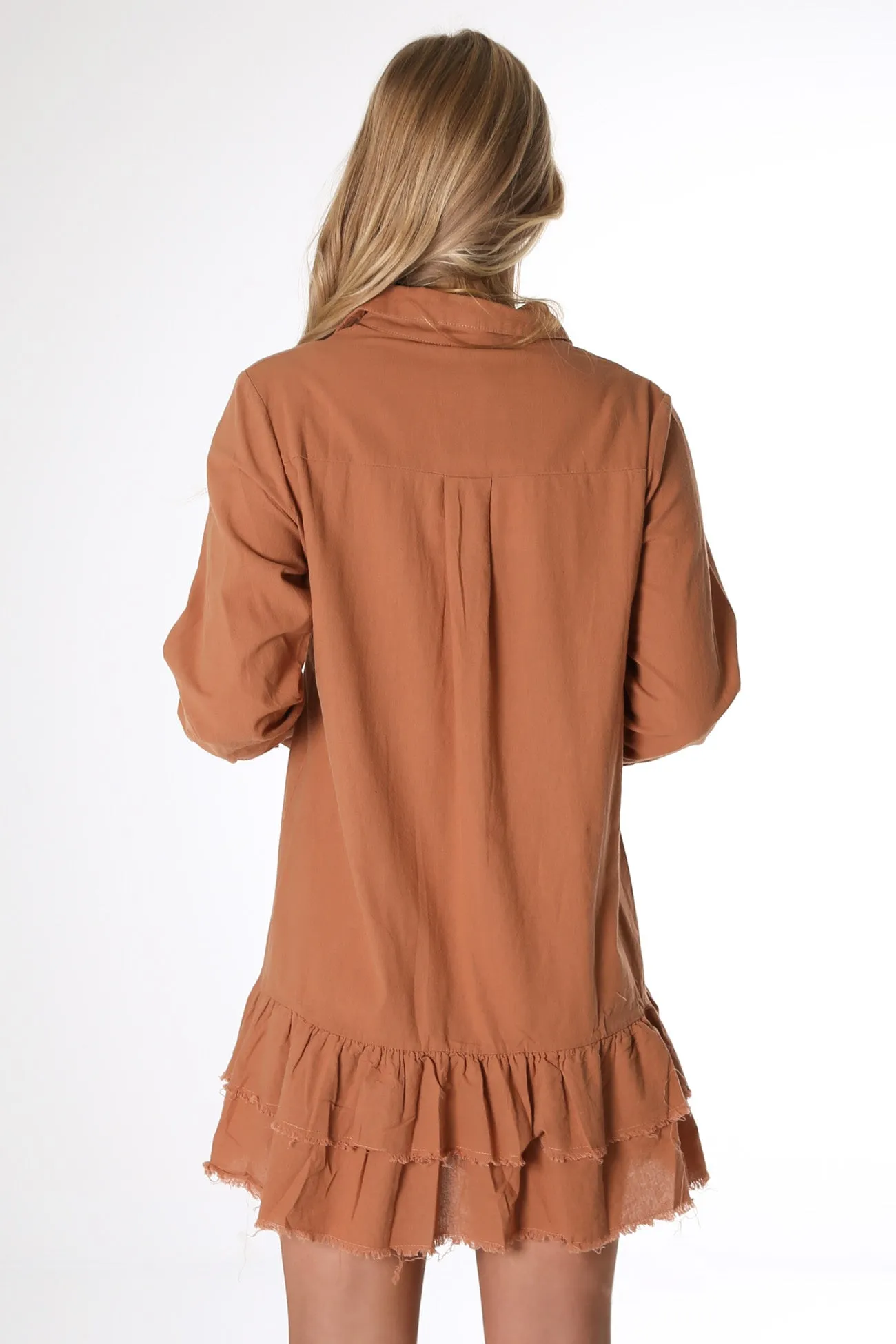 Colton Mini Dress Rust