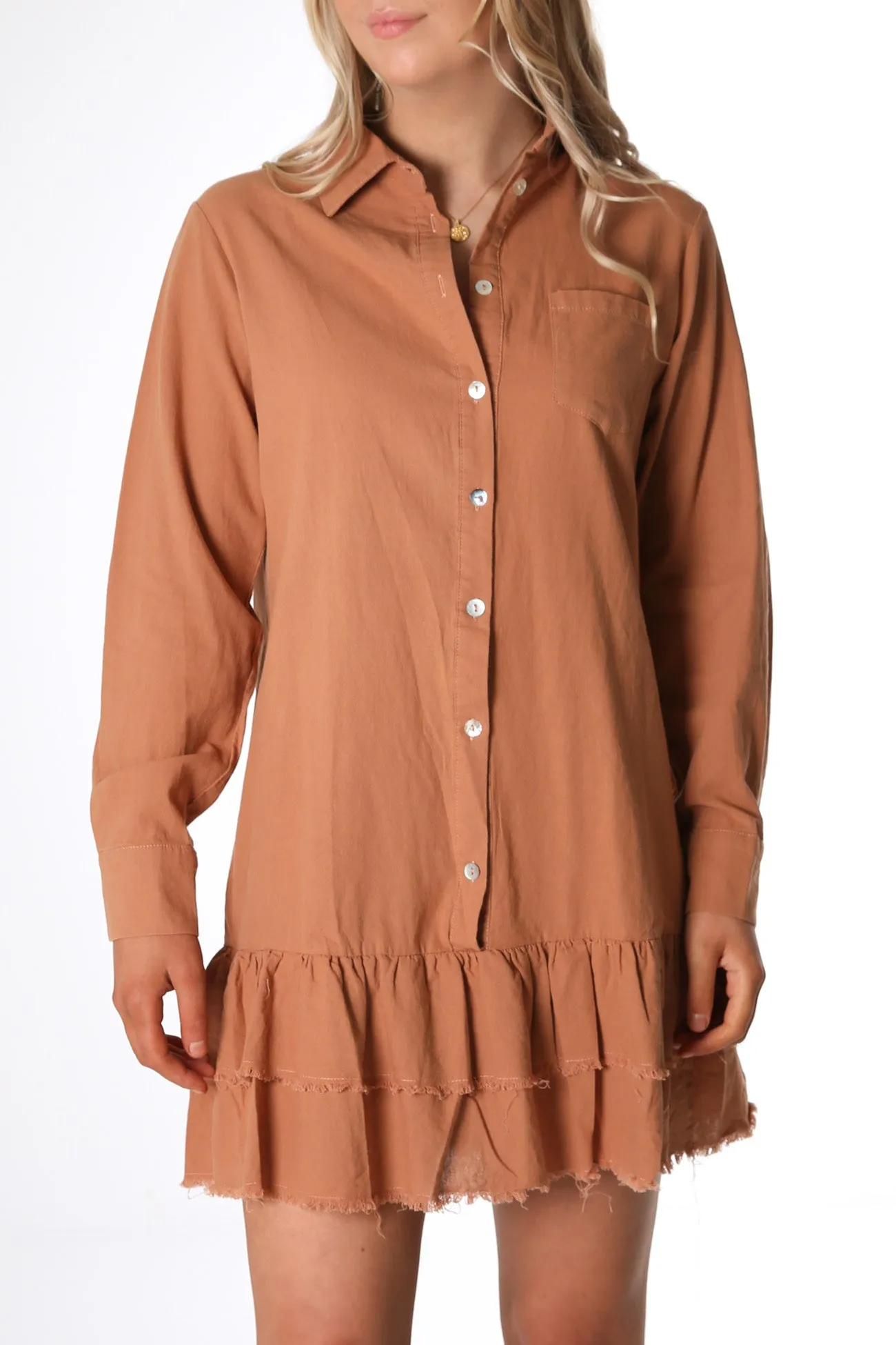 Colton Mini Dress Rust