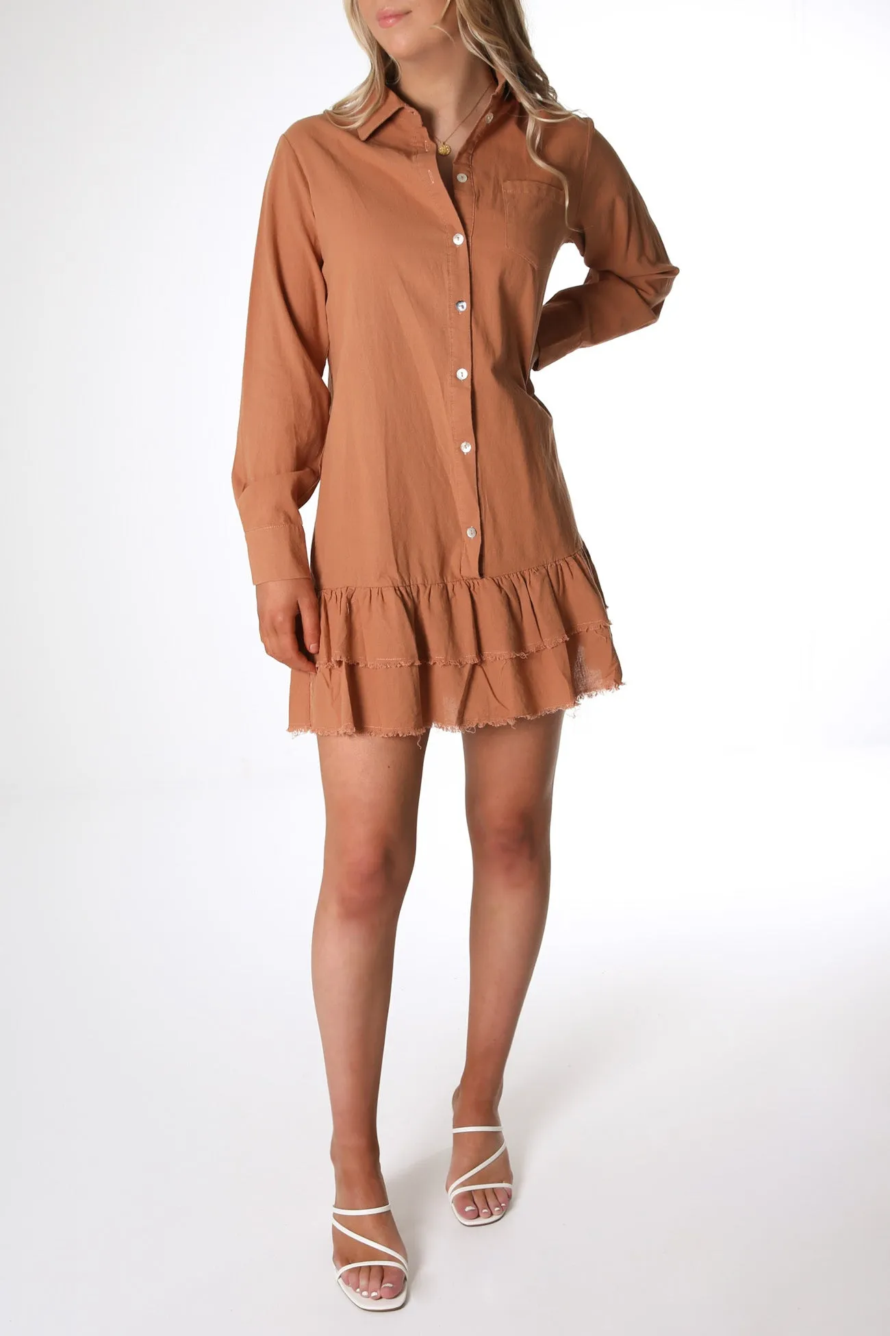 Colton Mini Dress Rust