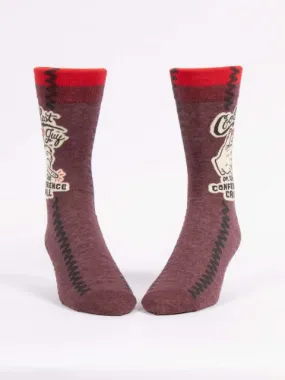 Coolest Guy On The Conference Call Men's-Crew Socks