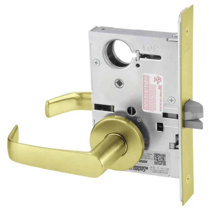 Corbin Russwin ML2010-NSA Passage or Closet Mortise Lock, Newport Lever, A Rose