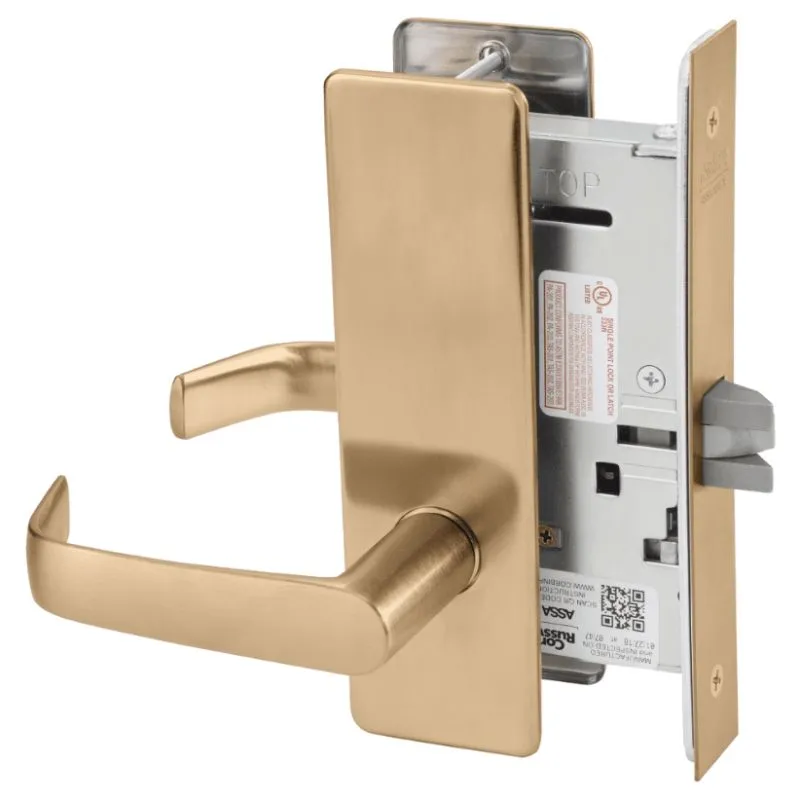 Corbin Russwin ML2010-NSM Passage or Closet Mortise Lock, Newport Lever, M Escutcheon