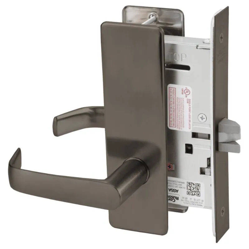 Corbin Russwin ML2010-NSM Passage or Closet Mortise Lock, Newport Lever, M Escutcheon