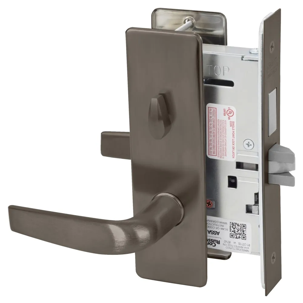 Corbin Russwin ML2030-CSM Privacy Bedroom or Bathroom Mortise Lock, Citation Lever, M Escutcheon